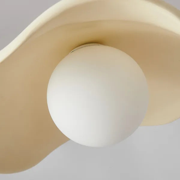 Lotus Leaf Pendant Light - Wabi Sabi Lamp for a Serene Dining Room