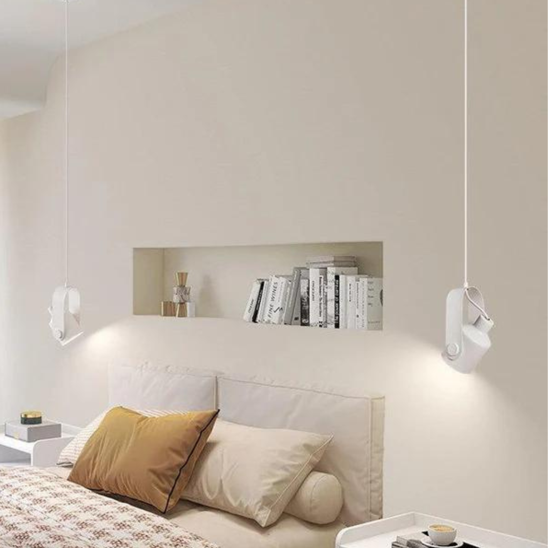 NimbusGlow - Modern Adjustable-Height Pendant Light with Minimalist Design