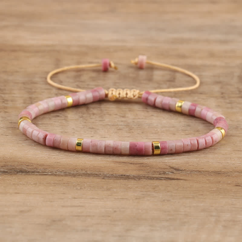 Seraphina - Bracelet tressé en pierres naturelles 2,4 mm
