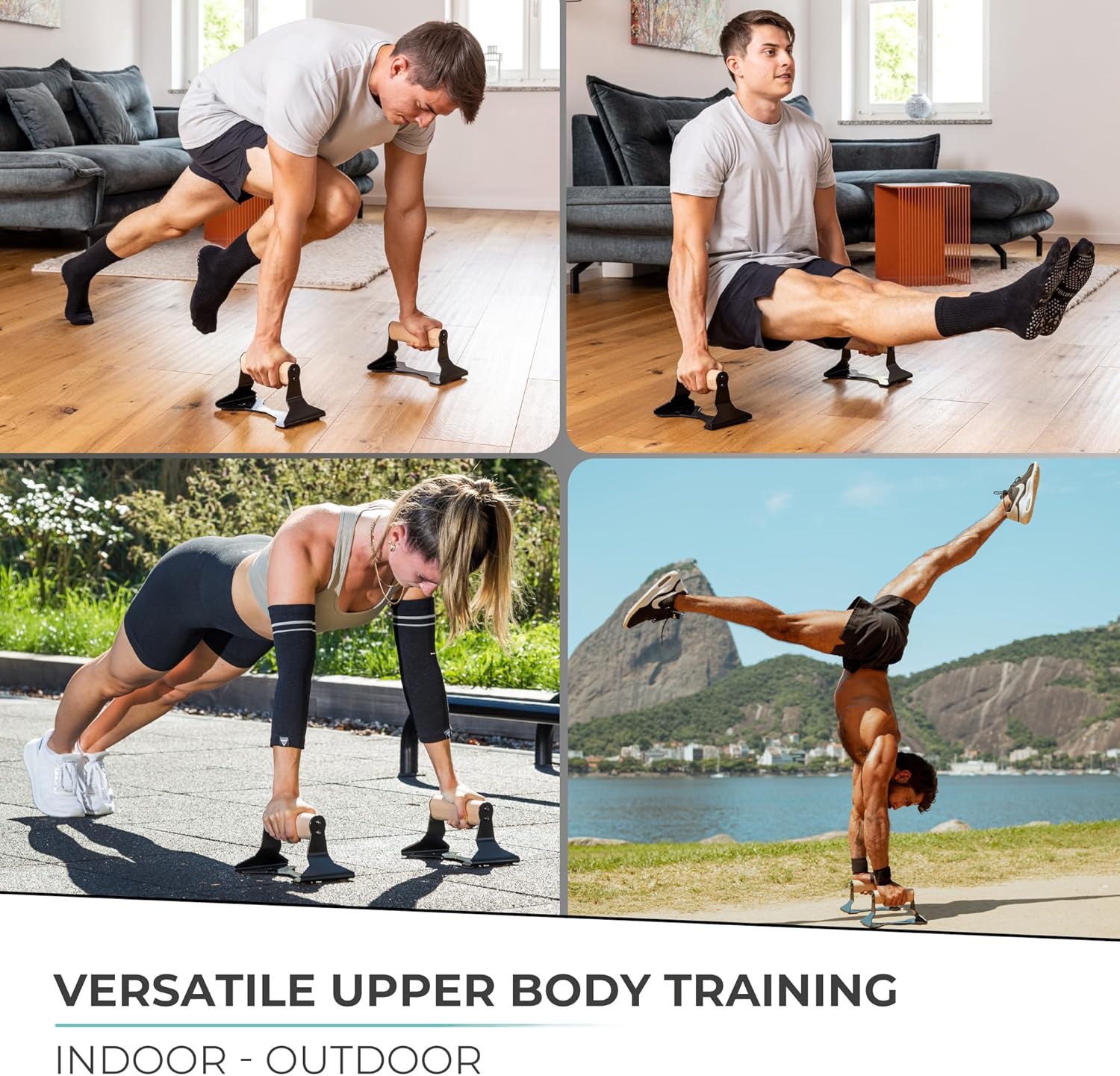 PowerGrip - Parallettes de pompes en bois