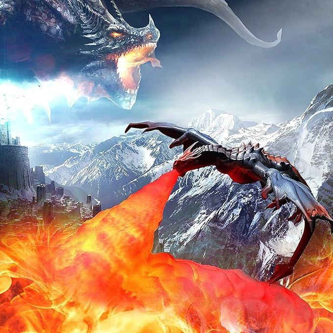 FireDragon Lamp - Rechargeable 3D Dragon Night Light for a Magical Ambiance