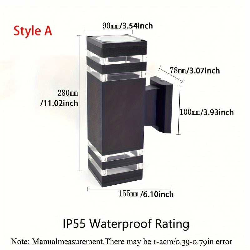 DualWall Lamp - Modern Dual-Beam Outdoor Wall Light