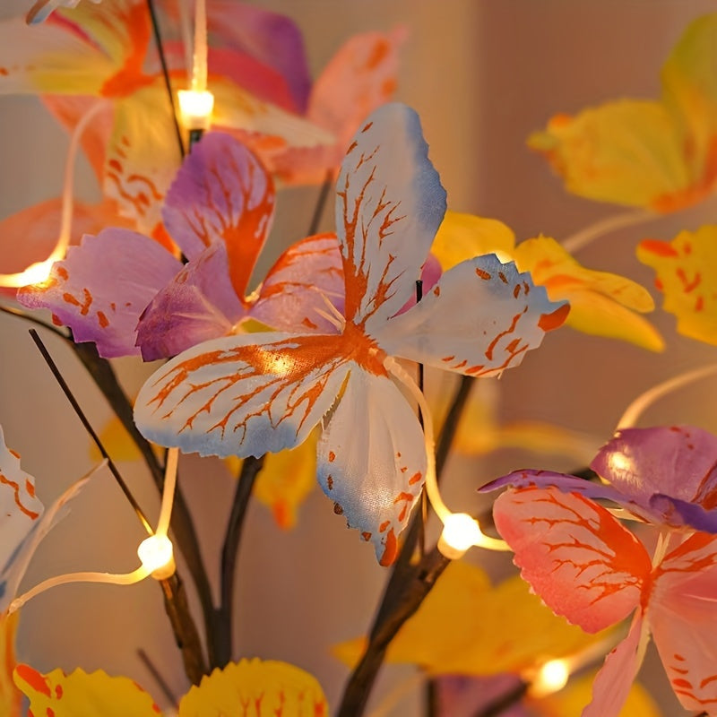 GlowBirch - Decorative Birch & Butterfly LED Lamp