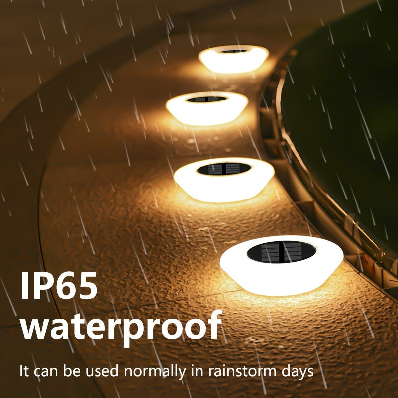 SolarLuxe - Set of 4 Waterproof Solar Garden Lights