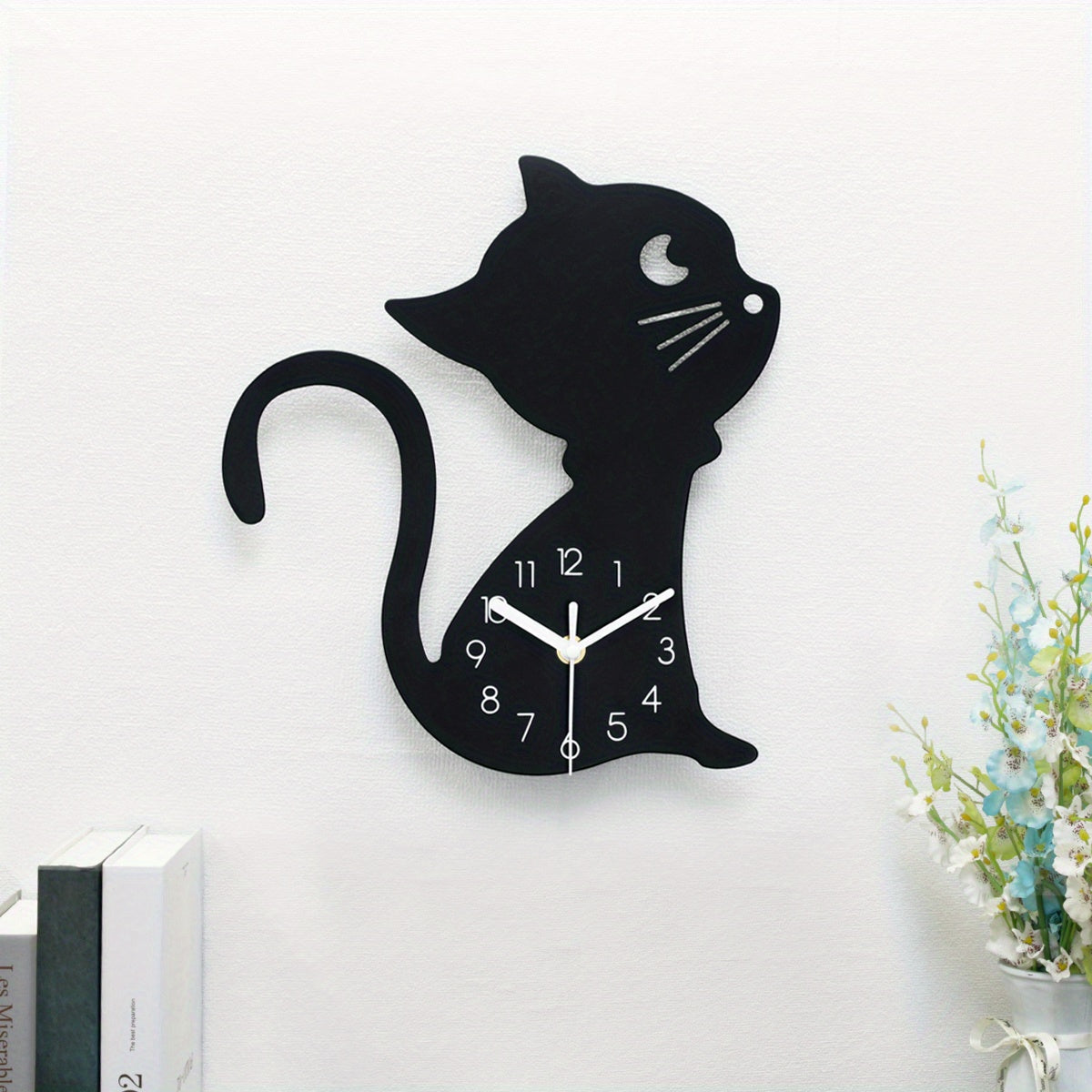 ModernPaws - Cat Silhouette Wall Clock