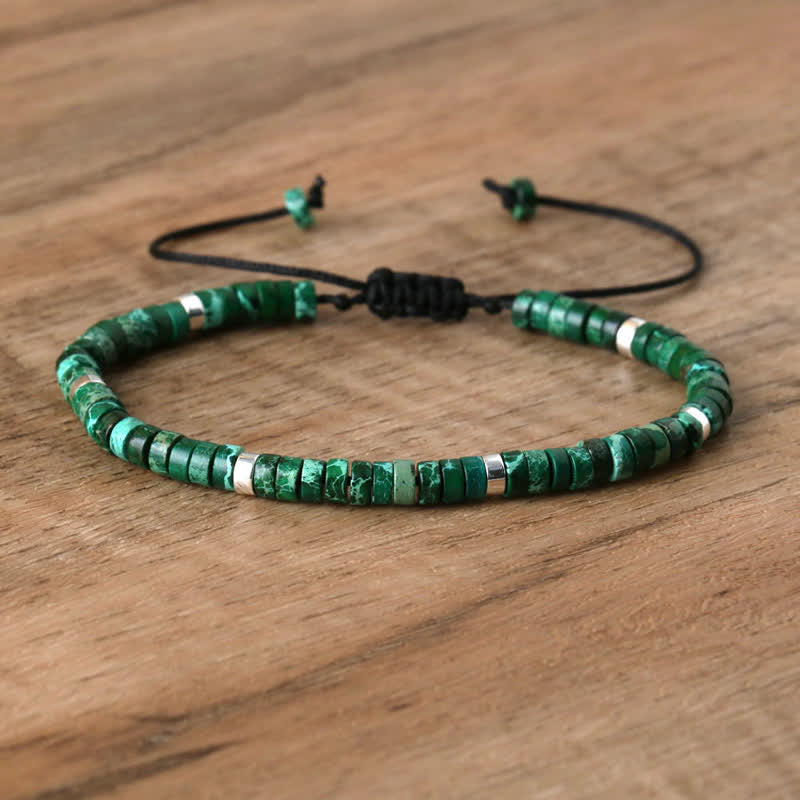 Seraphina - Bracelet tressé en pierres naturelles 2,4 mm