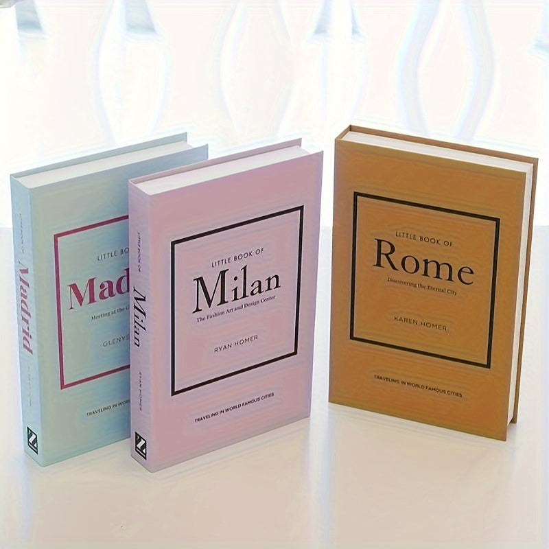 ChicBooks - Elegant Bookends with Classic Faux Books
