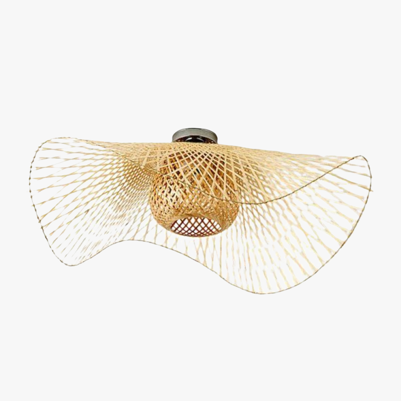MutoCraft Pendant - Elegant Japanese-Style Rattan Pendant Light