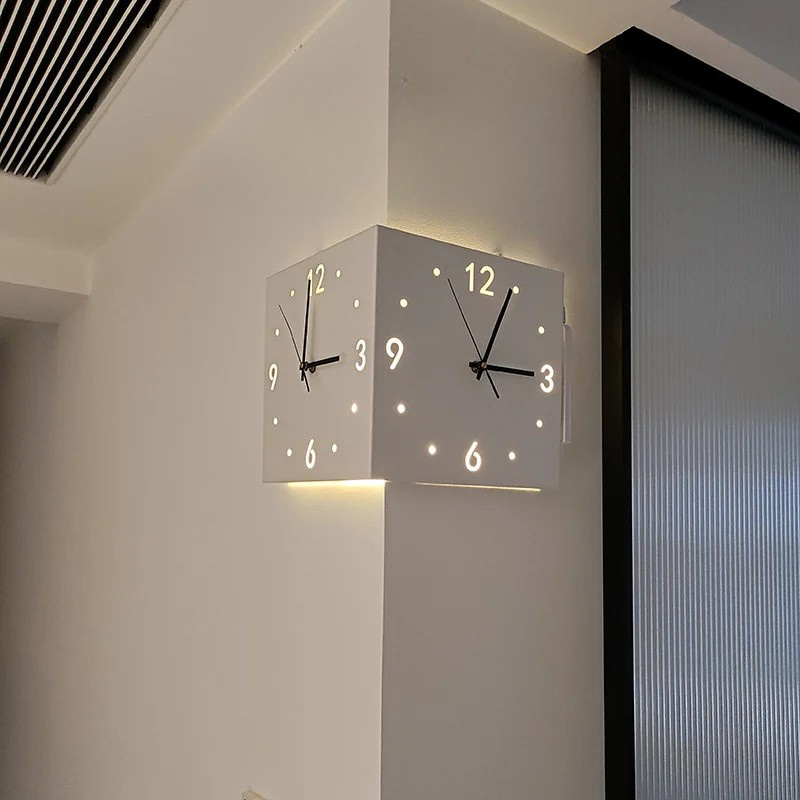 DualEdge Clock - Horloge murale elegante a mecanisme silencieux