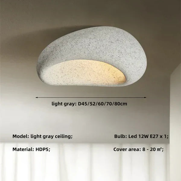 SereneAura Ceiling Light – Lumière Naturelle Wabi-Sabi