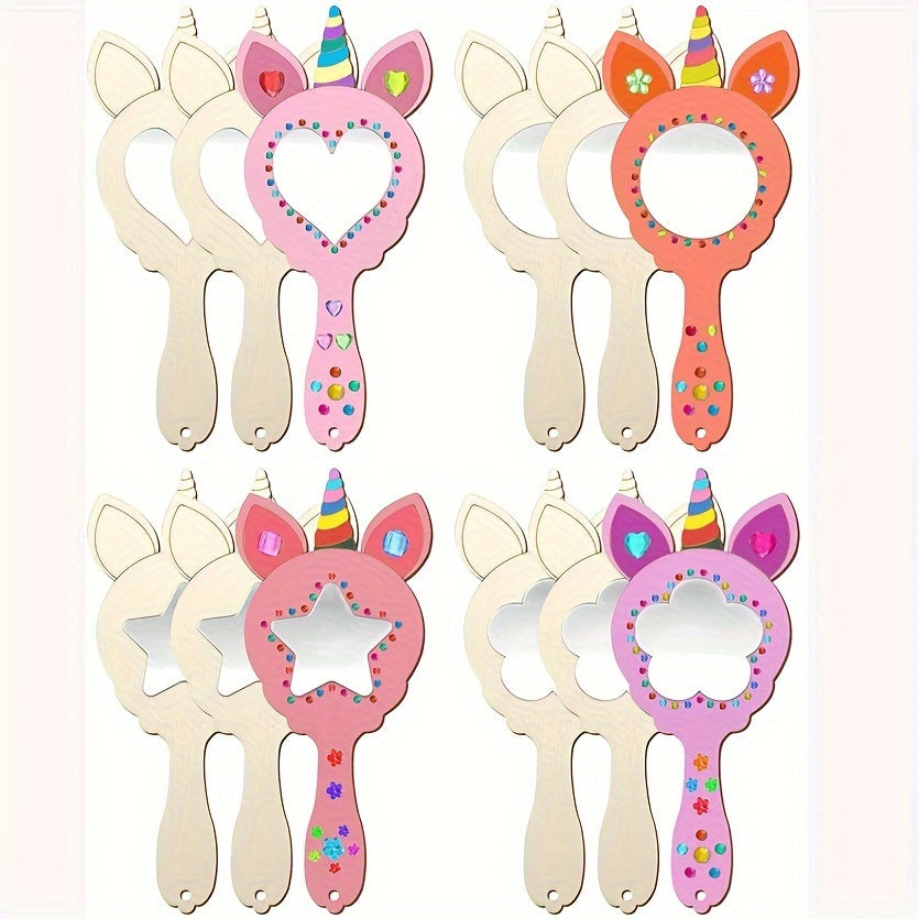 UnicornMagic - Wooden Unicorn Mirrors to Decorate for Kids' Rooms