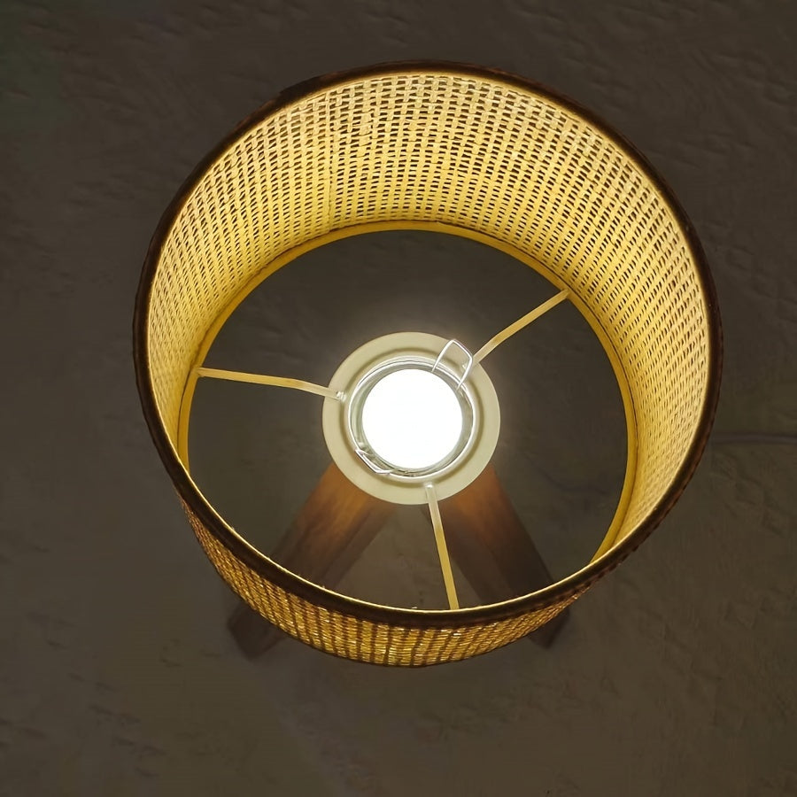 DecoGlow Lamp - Wooden Table Lamp with USB Power