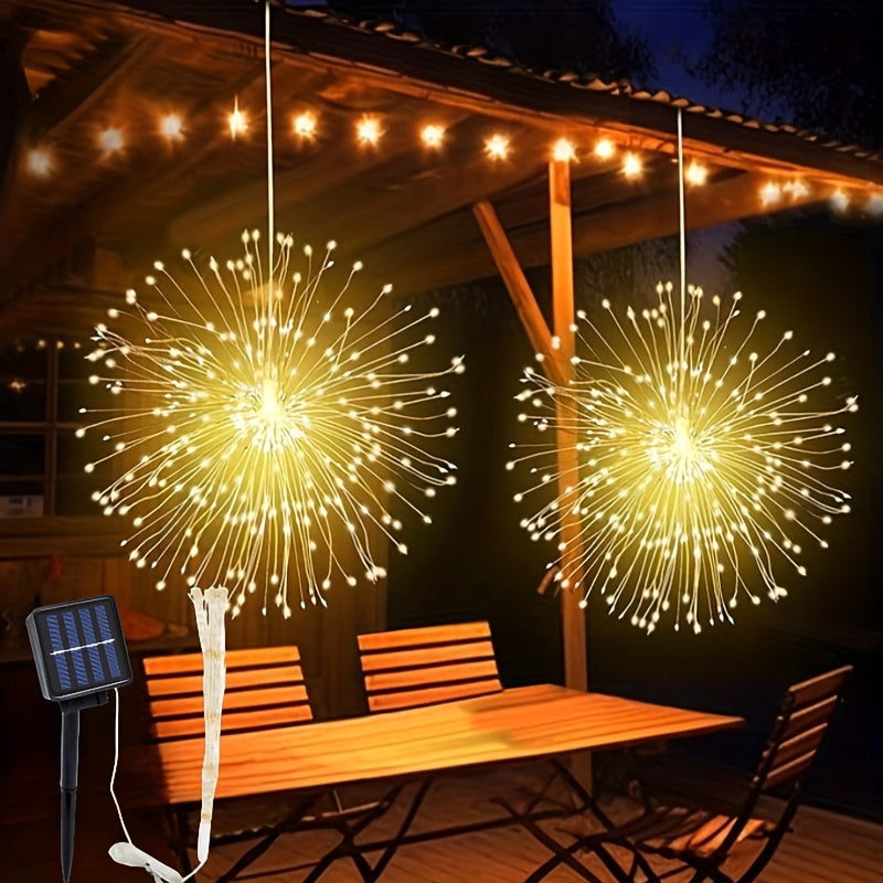 Ryvine - 90-Bulb Solar LED Garden String Lights