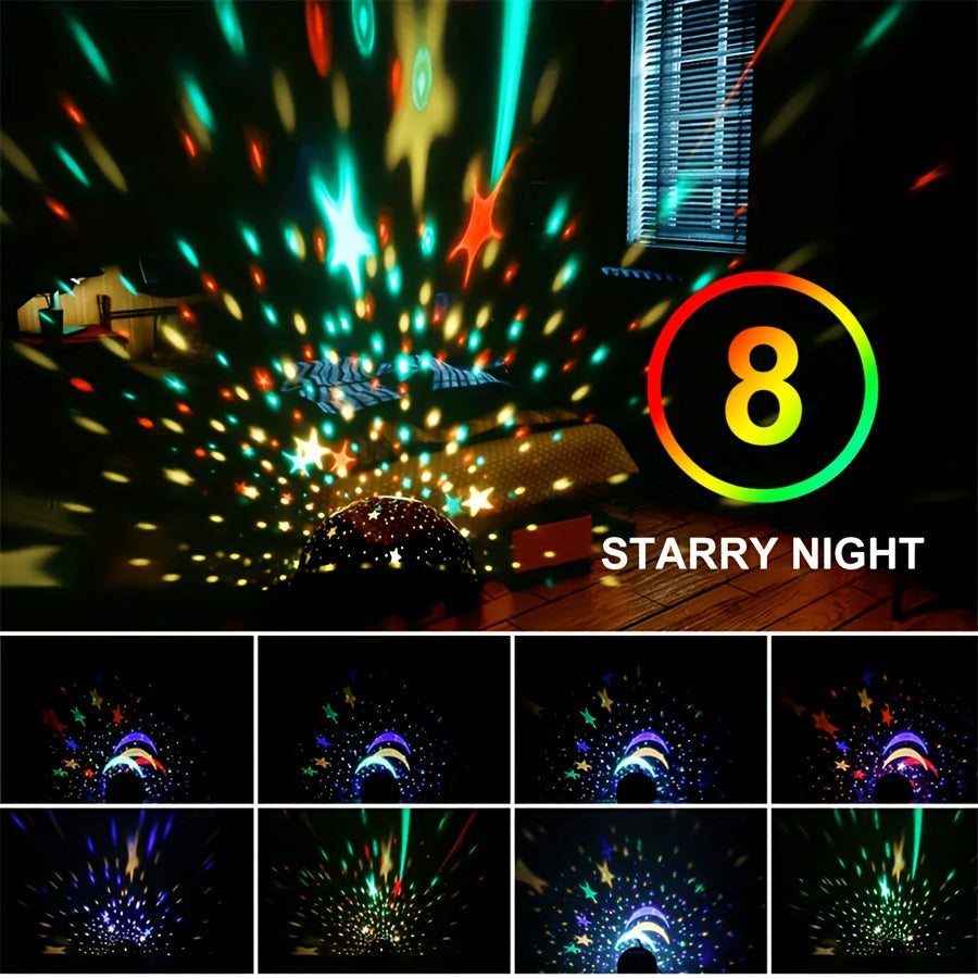 StarryDream - Starry Sky Projector with 12 Colors and 360° Rotation