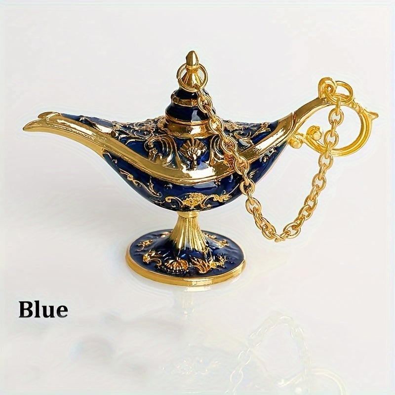 AladdinWish Lamp - Vintage Metal Oil Lamp for Oriental Decor