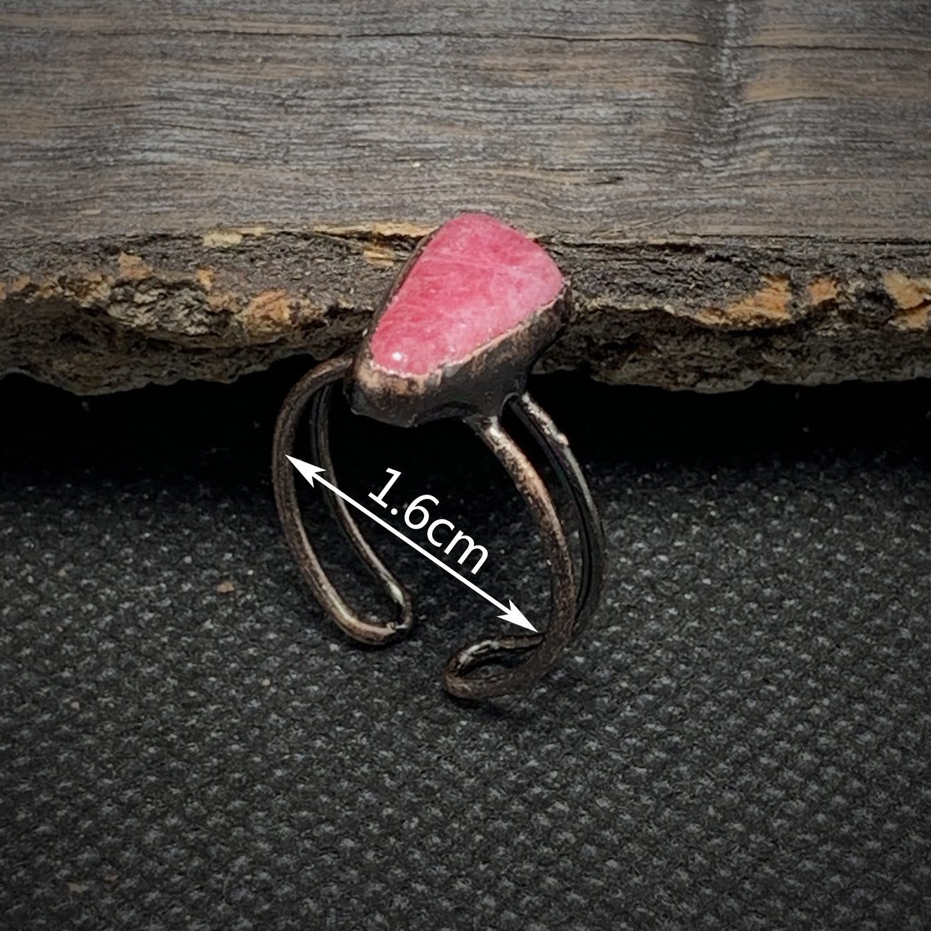 Selina - Bague pierre de naissance naturelle brute réglable