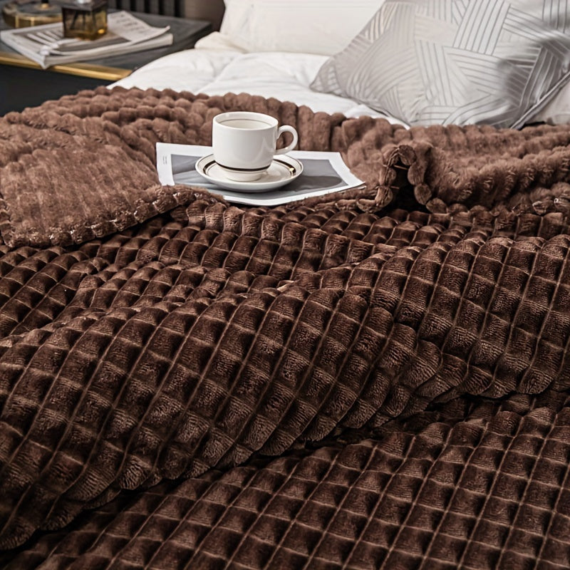 FlannelLuxe - Soft & Warm Fleece Flannel Throw Blanket