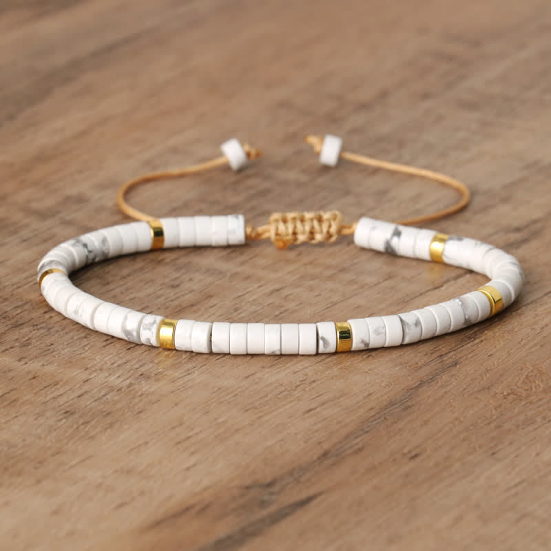 Seraphina - Bracelet tressé en pierres naturelles 2,4 mm