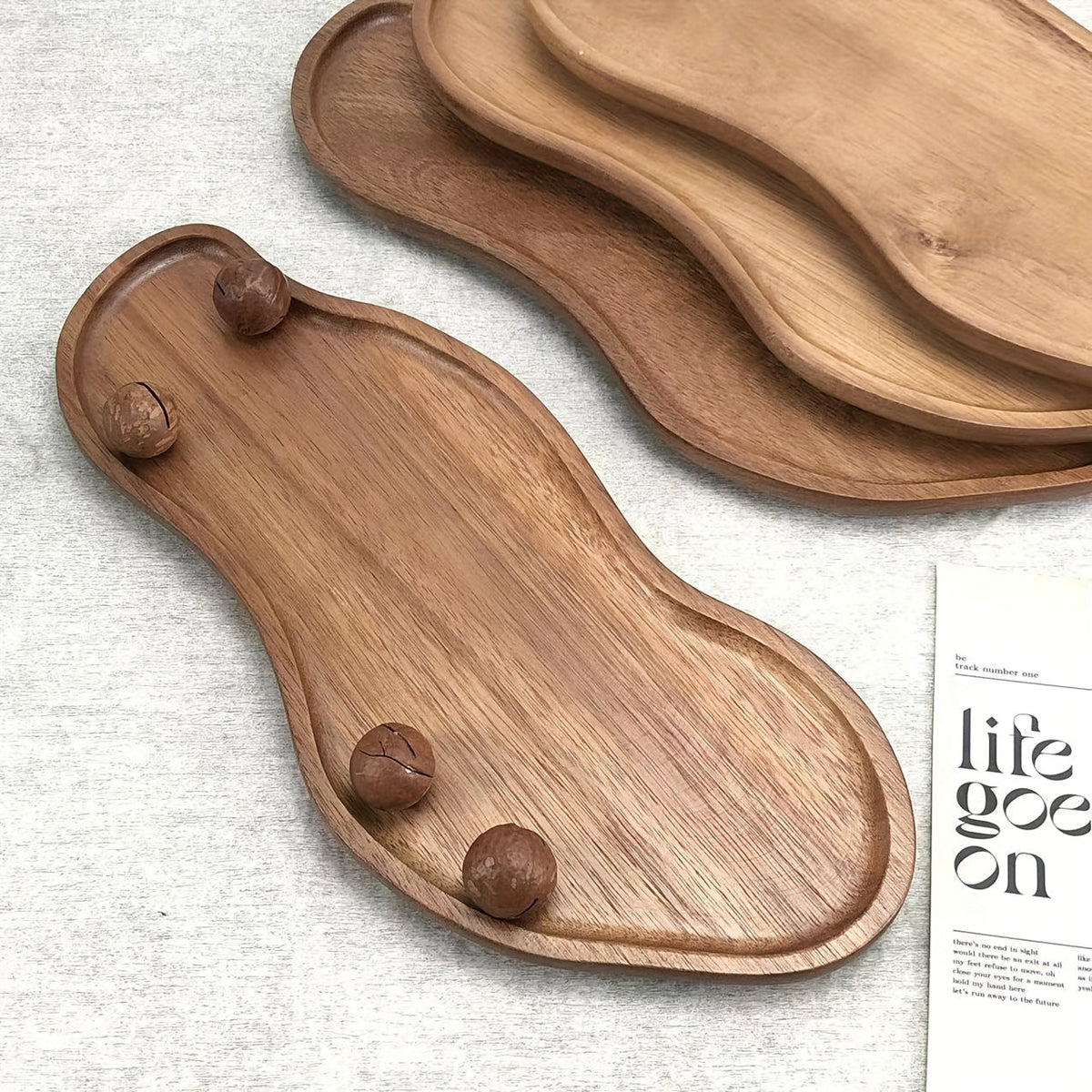 AcaciaTray - Acacia Wood Catch-All for Accessories