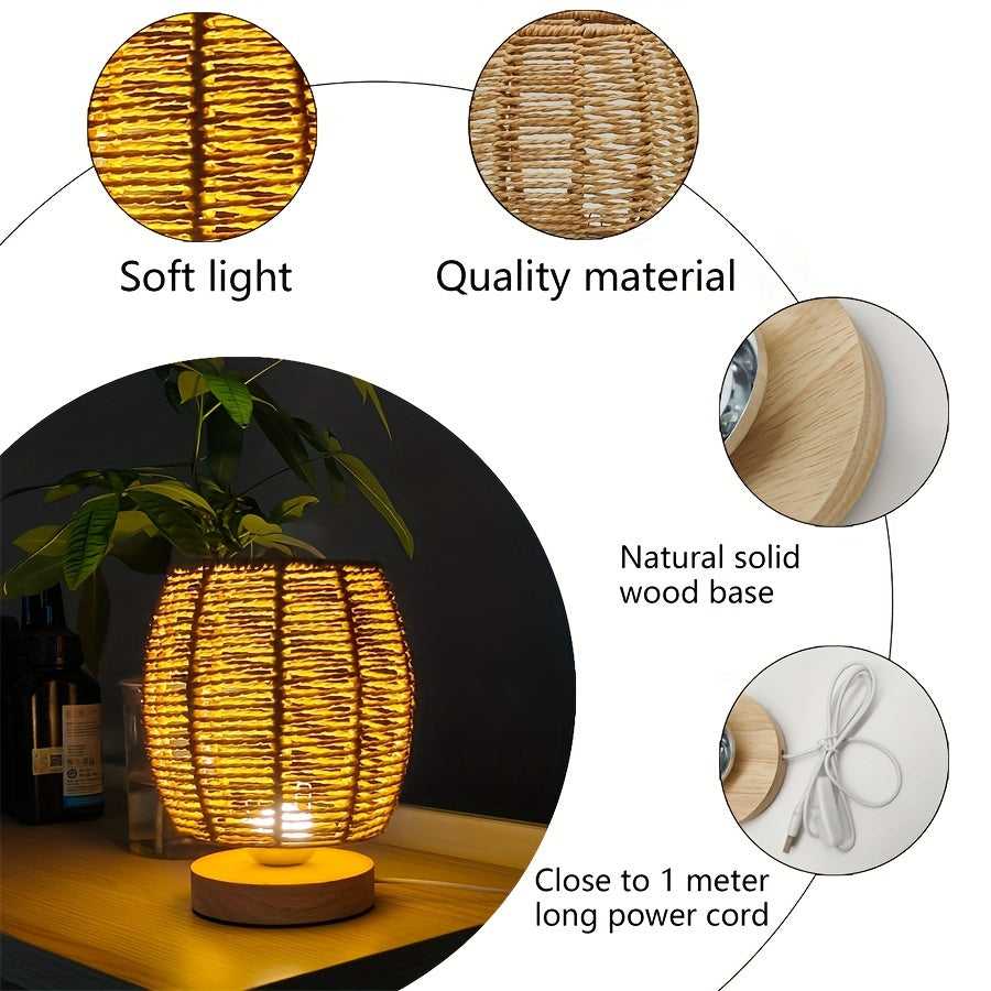 Loxwood - Handcrafted Wooden LED Table Lamp