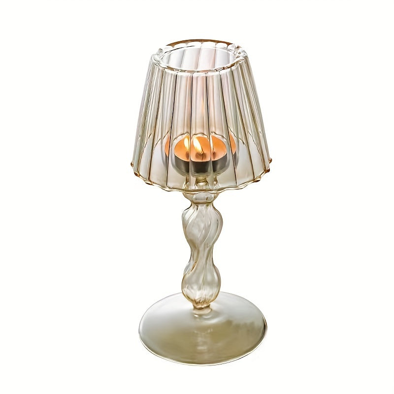 Vitresca - Luxury Glass Table Lamp & Candle Holder