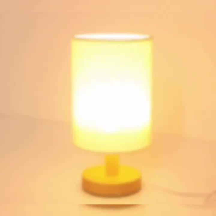 Dalveen - Dimmable Wooden LED Table Lamp with USB