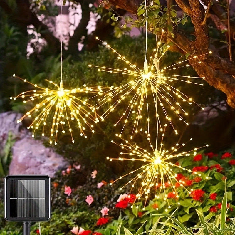 Ryvine - 90-Bulb Solar LED Garden String Lights