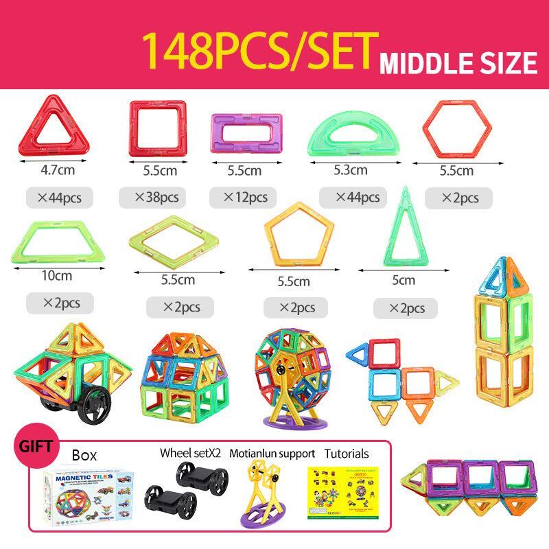 MagneticBlocks - Educational Magnetic Building Set for Kids