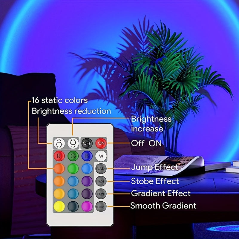 Gyrasol - Sunset Projection Lamp with 16 Colors and Remote Control