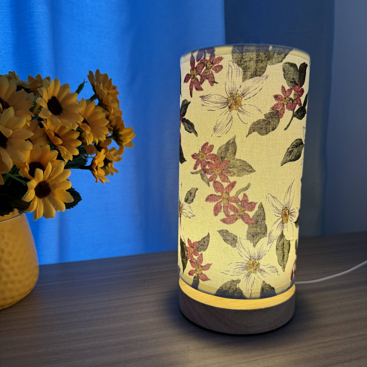 Curwood - Wooden LED Table Lamp with Creative Design