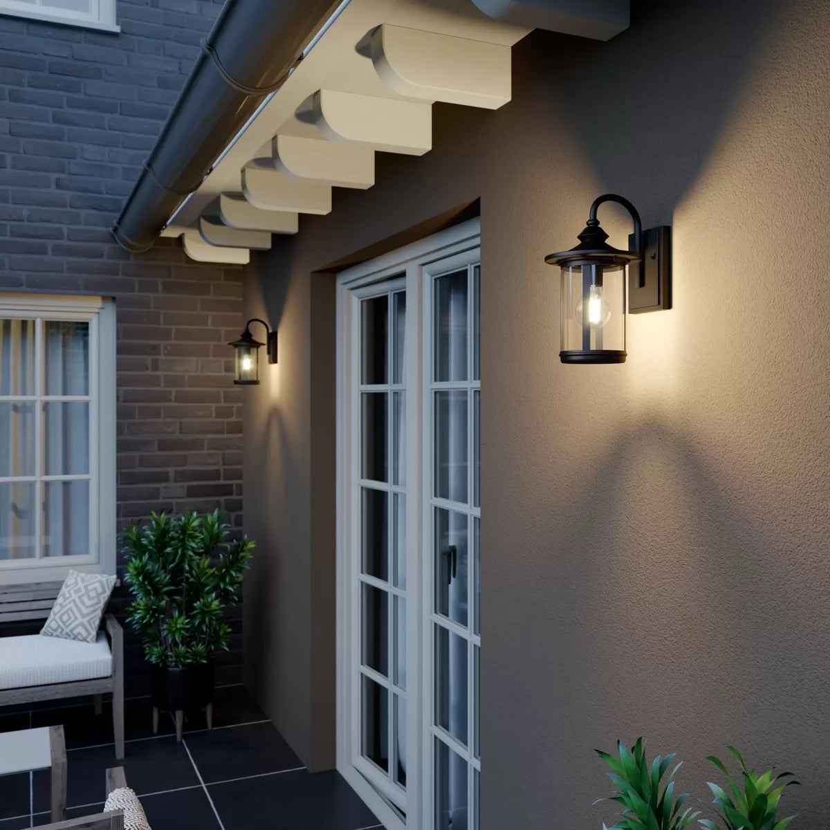 Zayn - Elegant Vintage-Style Outdoor Wall Lantern