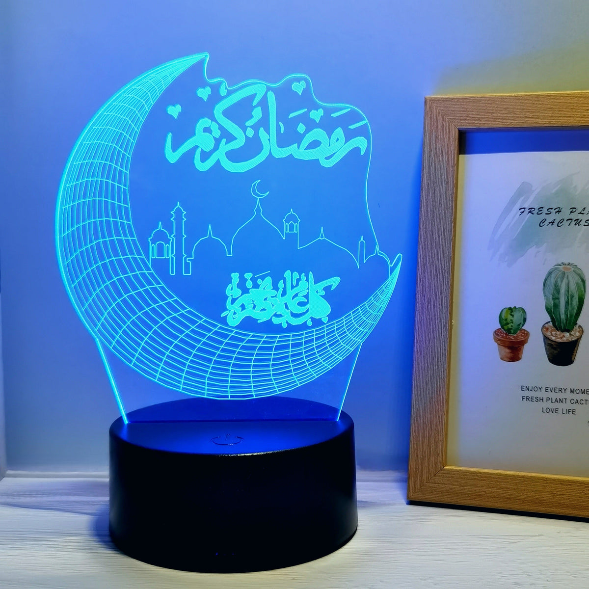 MoonPalace - 3D Touch Moon Lamp with 7 Colors for Magical Ambience