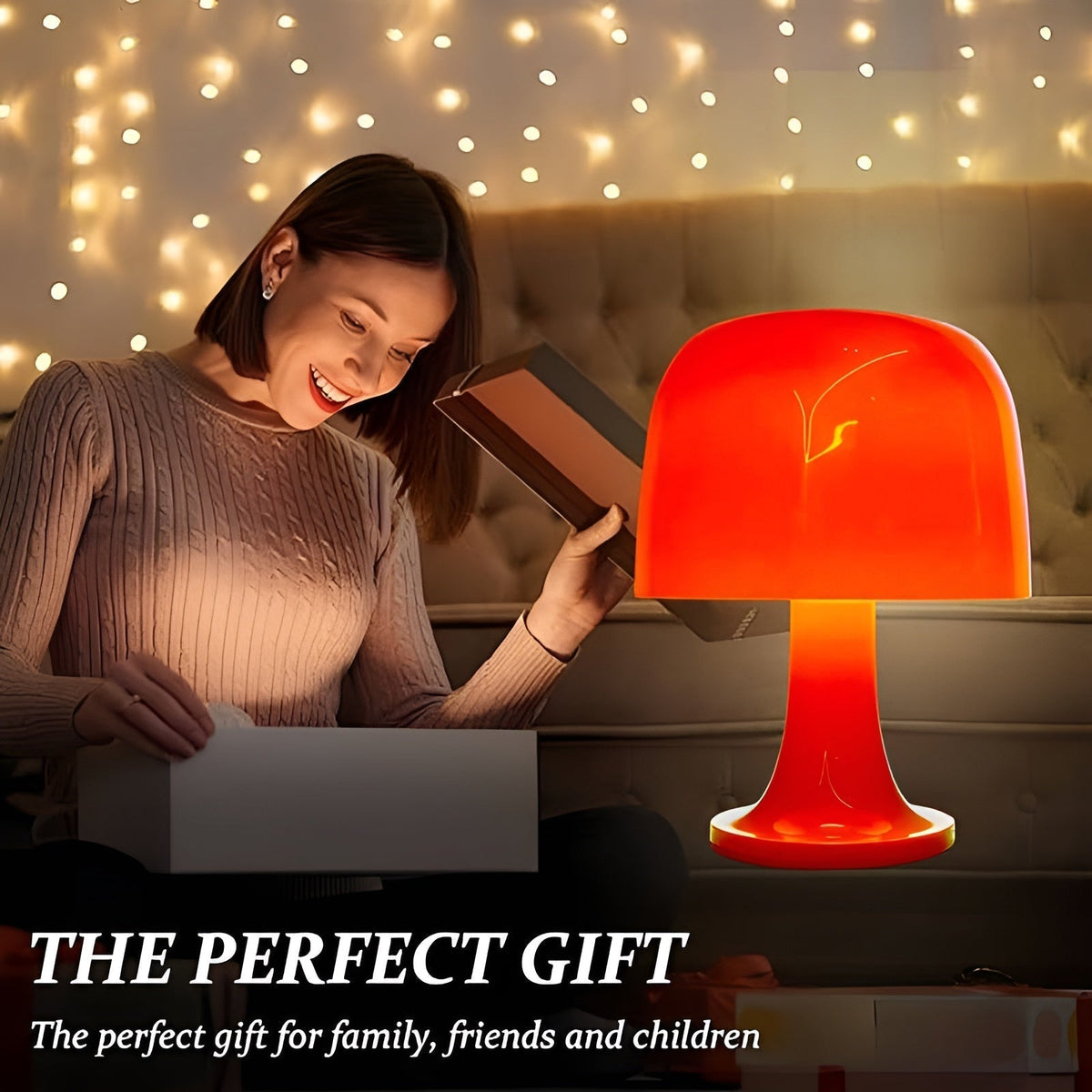VintageMushroom - Dimmable LED Mushroom Lamp with USB Power