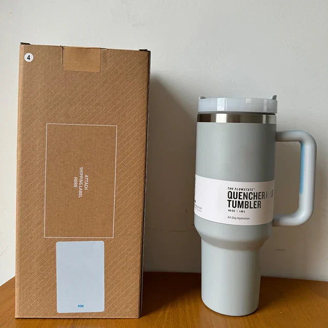 HydratePro - 1180ml Insulated Water Bottle with FlowState Lid