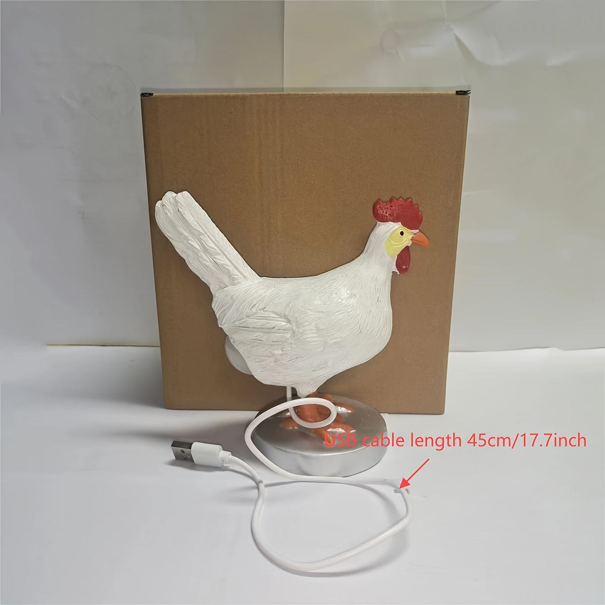 EggGlow - Realistic 3D Chicken Egg LED Lamp with USB Power