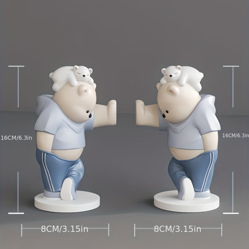 CharmingBear - Playful Resin Bookends for Decoration