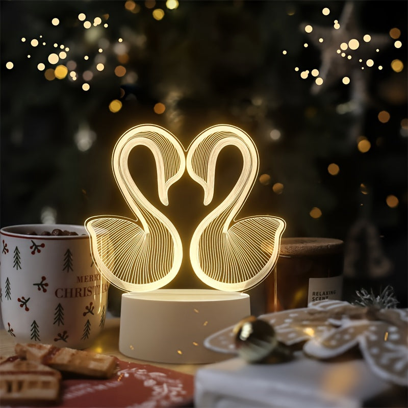 Dulcette - Modern Acrylic 3D LED Table Lamp