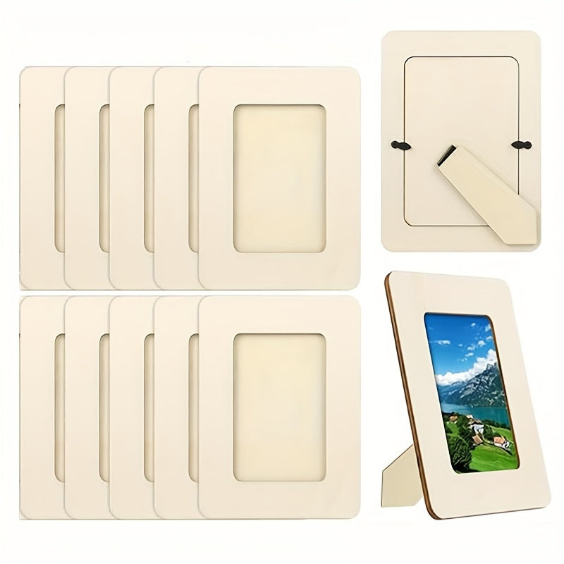 MemoryWood - Set of 10 Modern Wooden Photo Frames