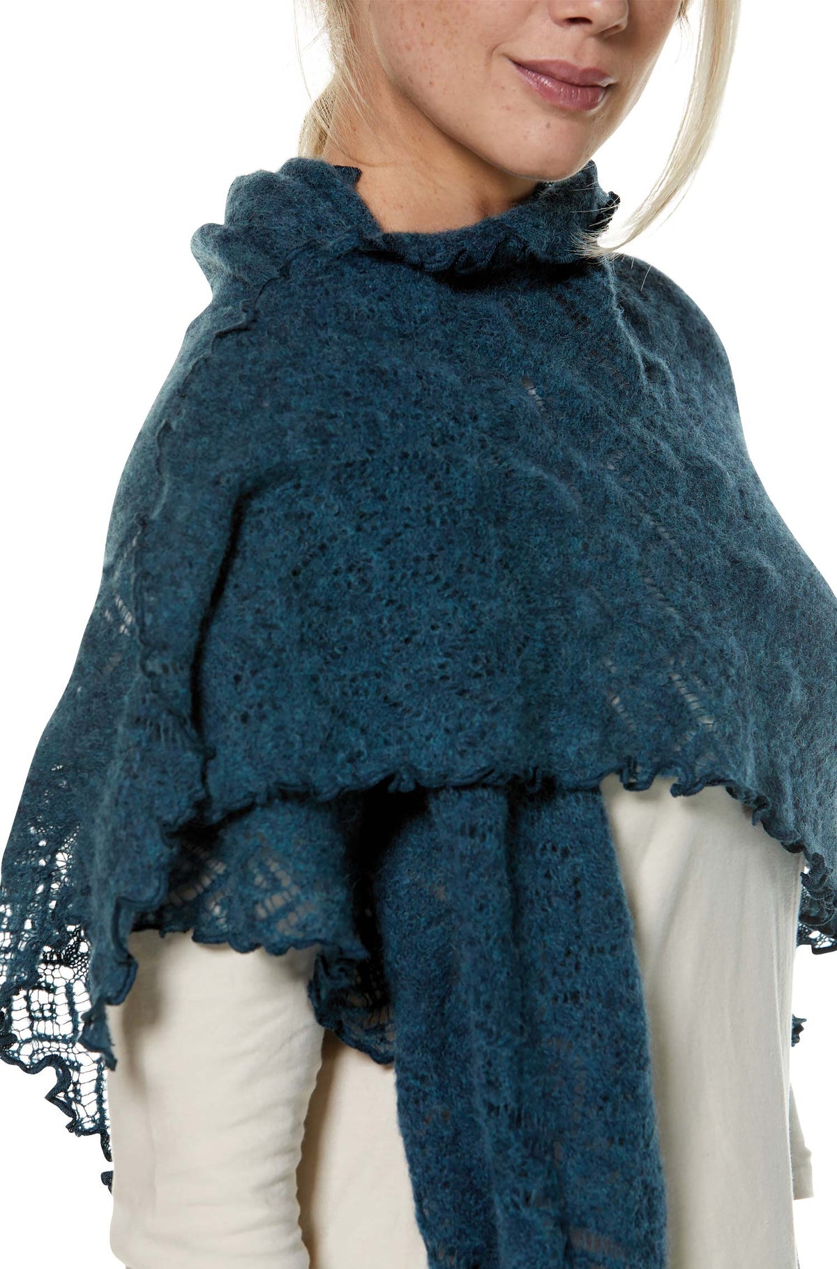 SoftWeave - Lightweight and Elegant Open-Knit Scarf