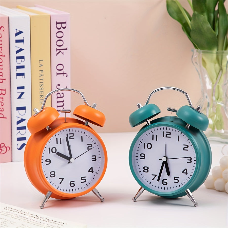 TimeRing Clock - Retro Metal Alarm Clock with Timeless Design