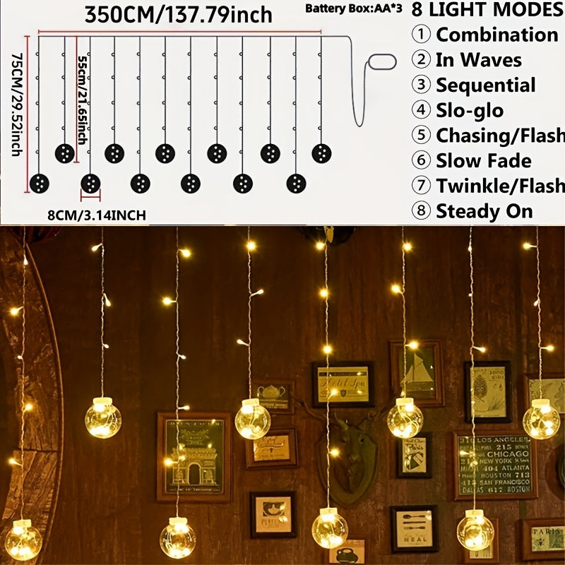 LumiSphere - 3m LED Fairy Light String with Globe Bulbs