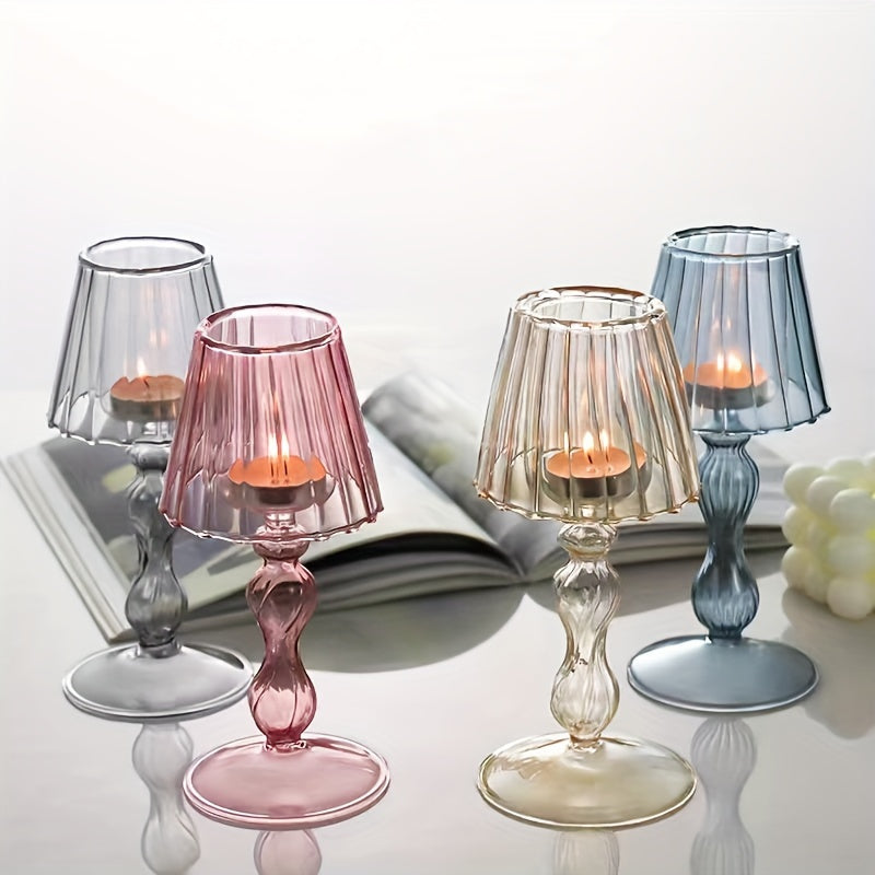Vitresca - Luxury Glass Table Lamp & Candle Holder