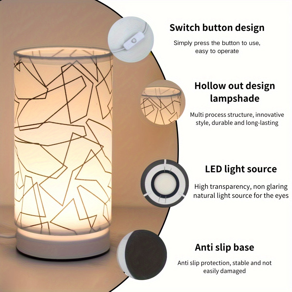 Kolumn - Cylindrical USB LED Table Lamp