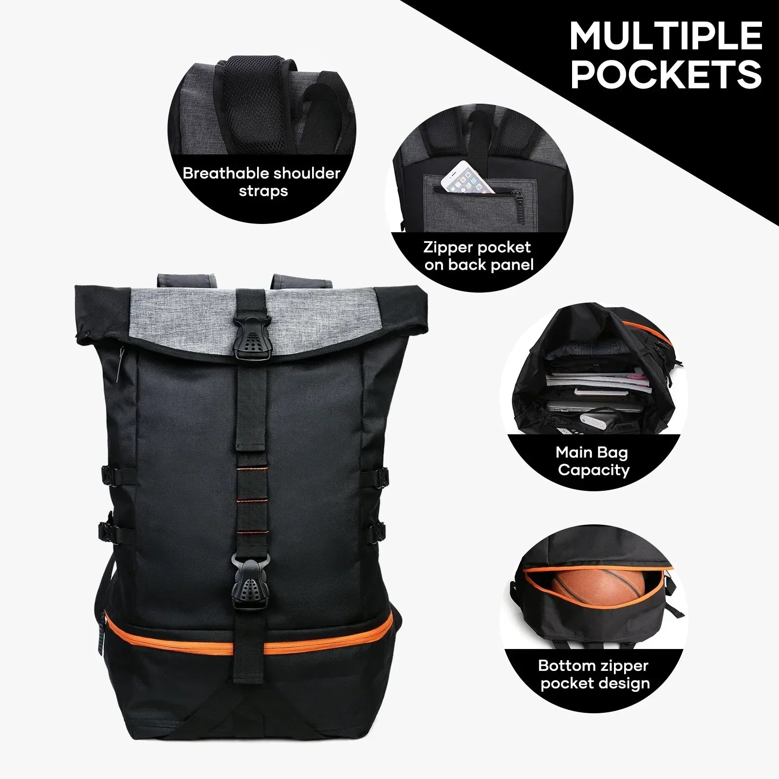 SportsPro - Sac à dos 35L stylé pour l'aventure