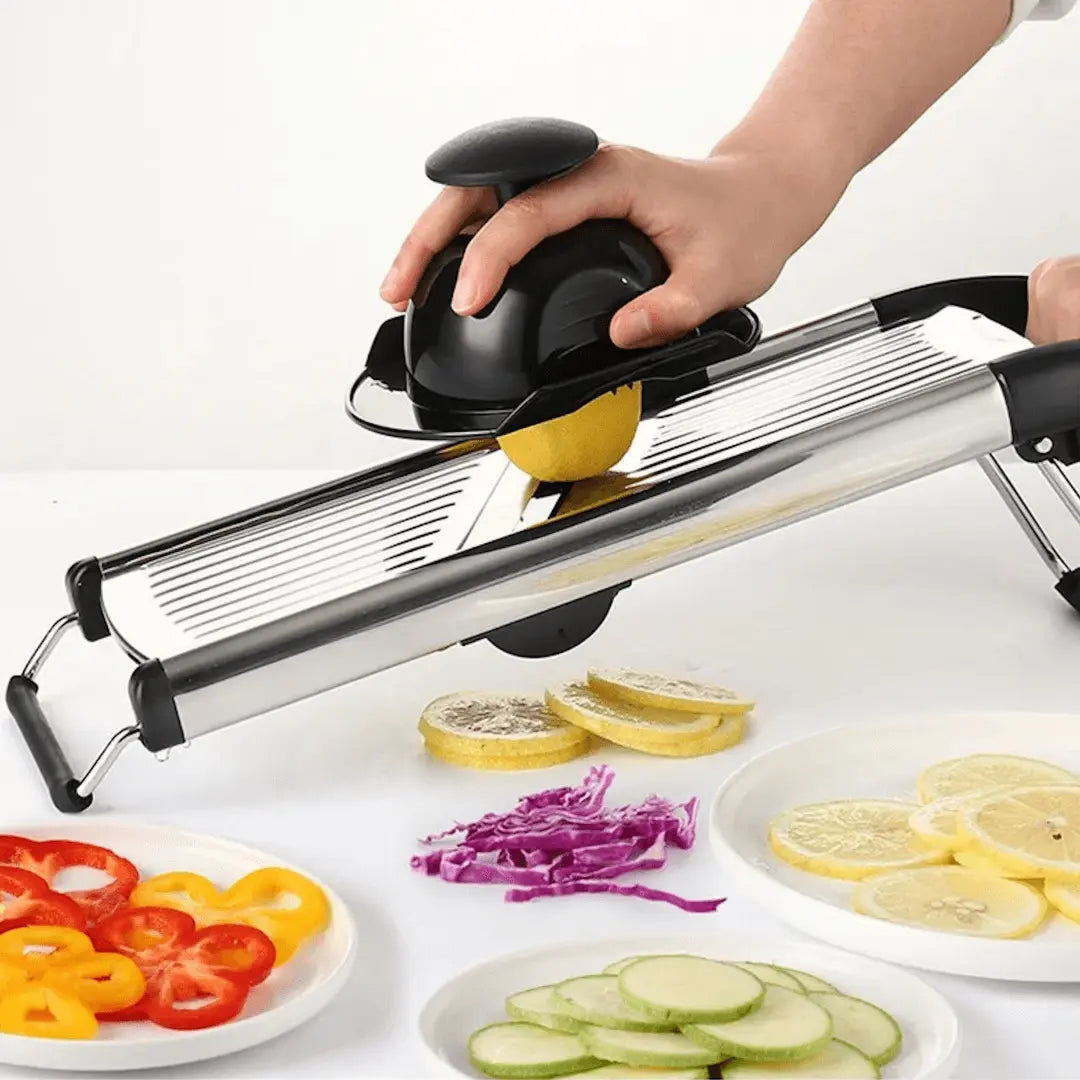 PrecisionSlice - Mandoline élégante en acier inoxydable
