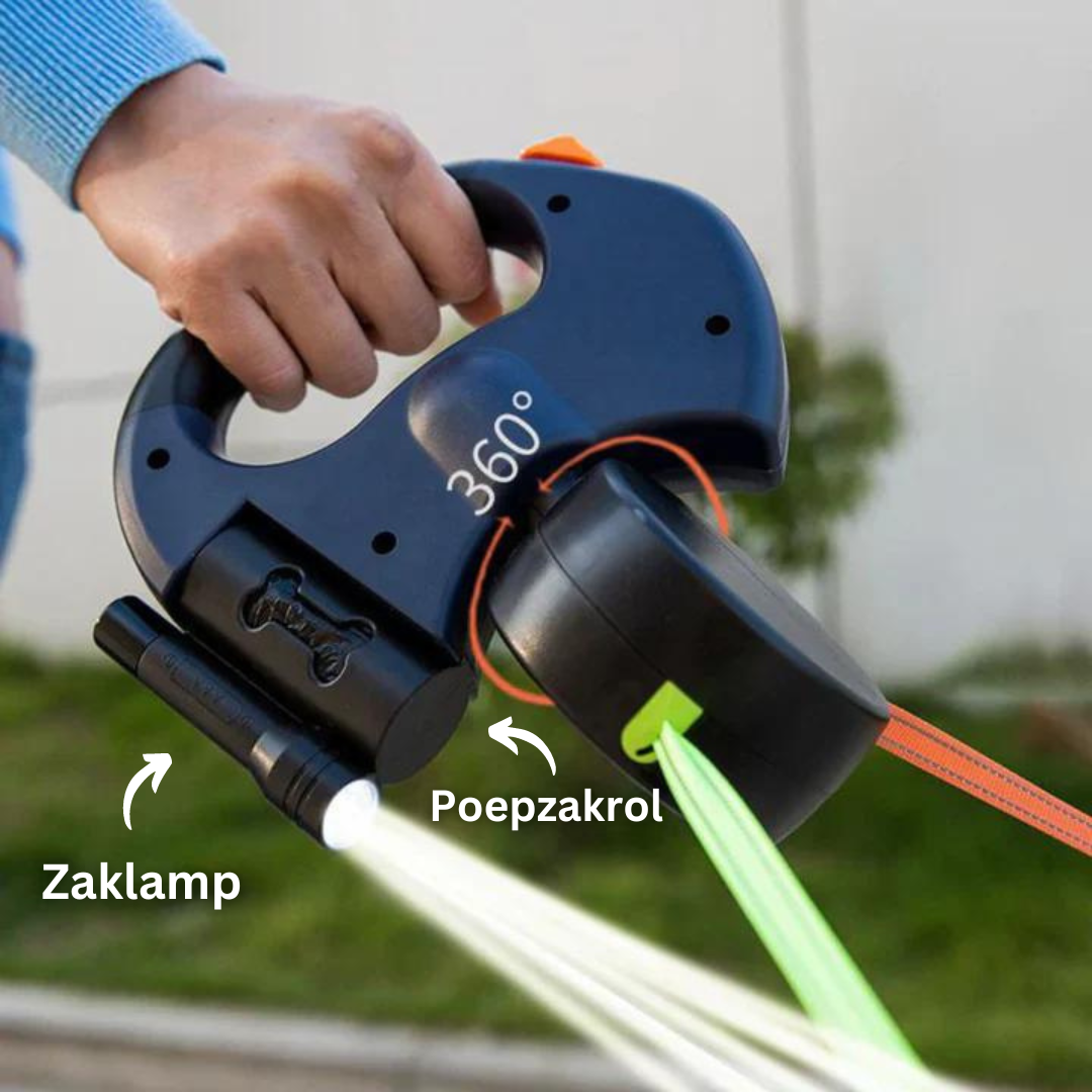DuoPaw - Laisse Rétractable Double Chien Anti-Nœud