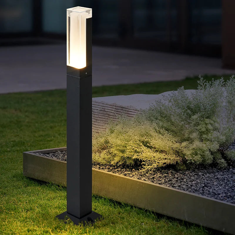 LumiHerbe - Borne LED de Jardin Étanche pour Extérieur