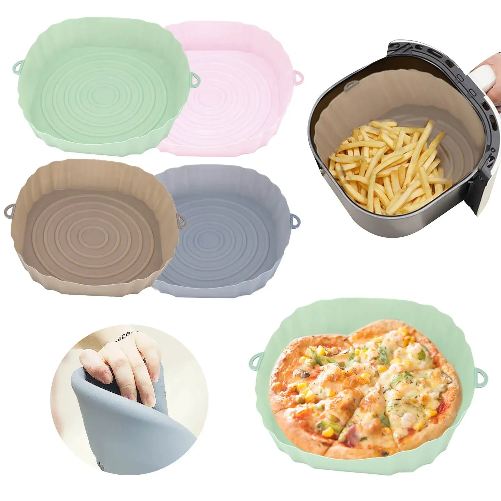 SiliconFry Tray – Moule Airfryer Réutilisable