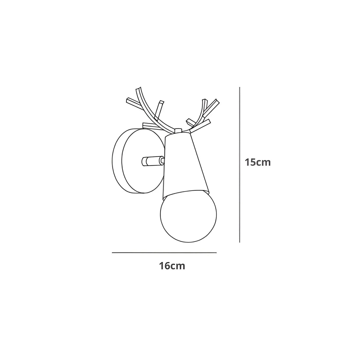 Nordic Glow - Scandinavian Antler-Shaped LED Wall Sconce