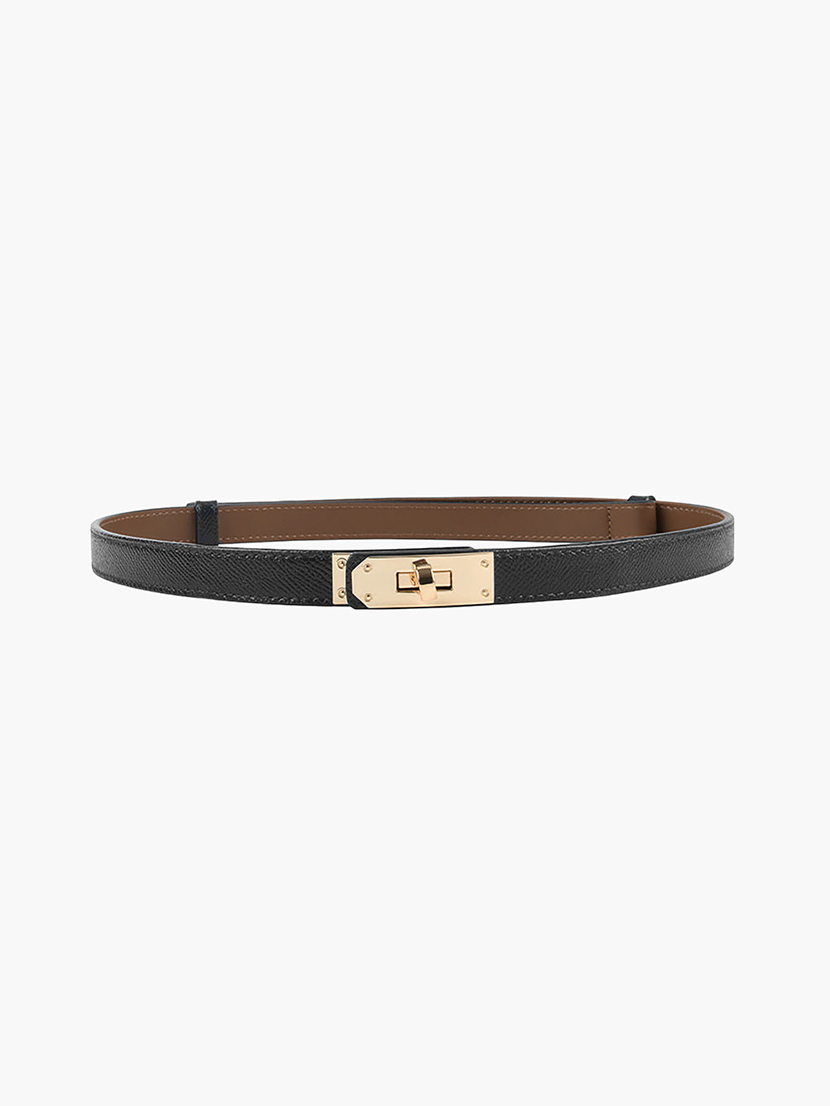 GlamBelt - Ceinture Femme Réglable Boucle Dorée